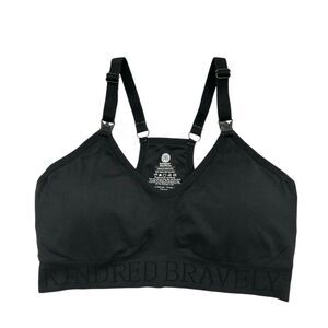 Kindred Bravely Nursing Sports Bra Womens Small Petite Black Wireless Comfort
